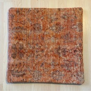 IKEA Bokarv Orange Tapestry Recycled Turkish Wool Rug Pillow Case Carpet Cover